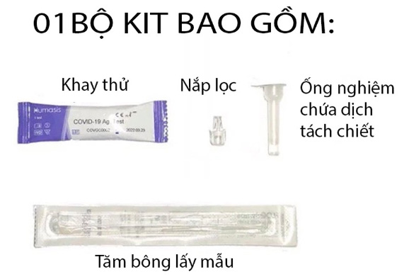 Bộ test nhanh COVID-19 tại nhà Humasis