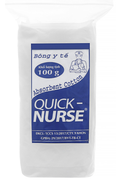 Bông gòn y tế Quick Nurse 100gr