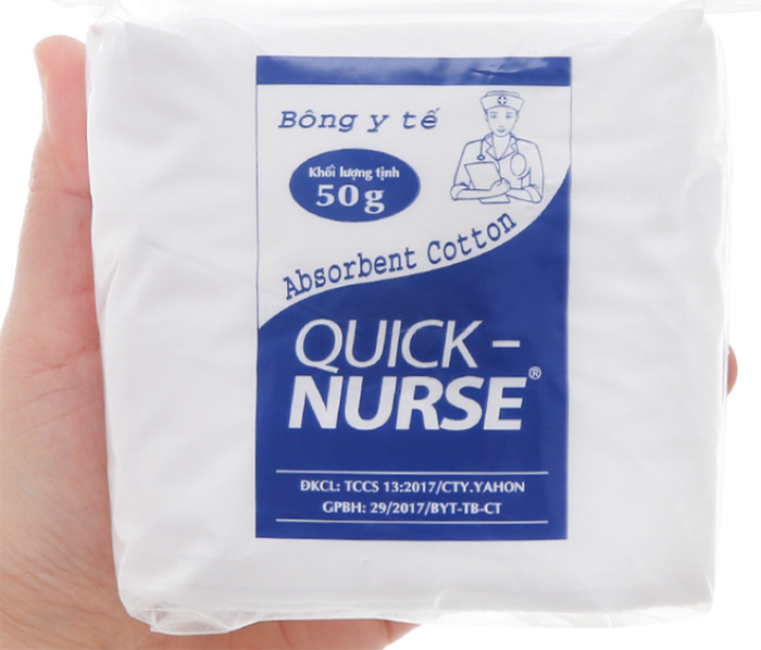 BÔNG Y TẾ QUICK NURSE LOẠI 50GR