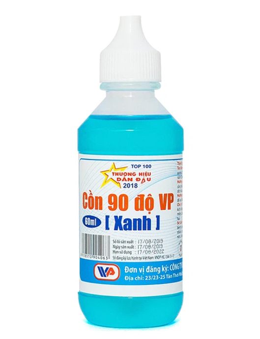 CỒN Y TẾ 90 ĐỘ (XANH ) VĨNH PHÚC 60ML